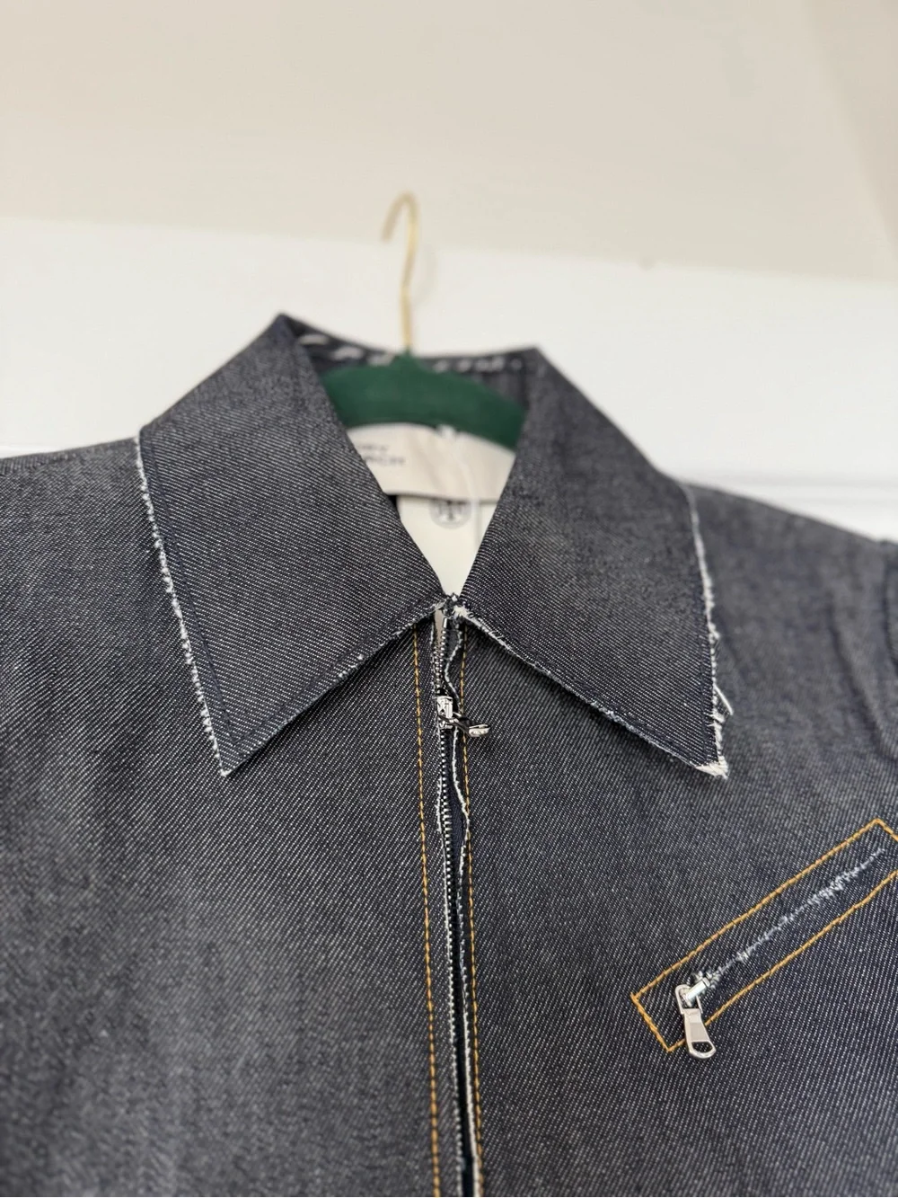 NWT Tory Burch Denim Biker Jacket $698 4